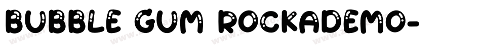 Bubble Gum RockADemo字体转换
